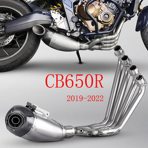 Système complet pour HONDA CB650R CBR650R CB <span class=keywords><strong>CBR</strong></span> <span class=keywords><strong>650</strong></span> CB650 CBR650 <span class=keywords><strong>R</strong></span> 2019 - 2022 Échappement de moto Silencieux d'échappement Tuyau de liaison avant intermédiaire - Product Image 2