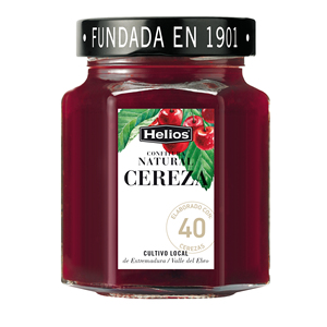Confiture Naturelle de Cerises Helios 330G Fabriquée avec des Cerises Locales d'Extremadura et de la Vallée d'Ebro - Product Image 1