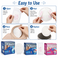 Mummyfriend Super Soft Disposable Three-Dimensional Absorbent Leak Proof Breathable SAP Maternity Breast Pads