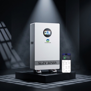 Batteria Power Wall LiFePO4 51.2V 314Ah 16kWh Impilabile, Sistema di Accumulo Solare con Porta RS485 CAN, Protezione IP66 per Rete Ibrida - Product Image 1