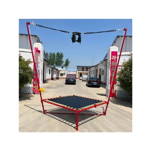 Factory Sell Upgraded Version <strong>Bungee</strong> Jumping with Rocker and Spring Outdoor Children Equipment <strong>Bungee</strong> Trampoline for Kids - Product Image 2