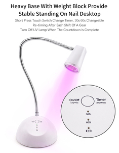 Lampe UV LED à séchage rapide et flexible, sans effet noir sur les <span class=keywords><strong>mains</strong></span>, pour le nail art professionnel, lumière de polymérisation ponctuelle - Product Image 3