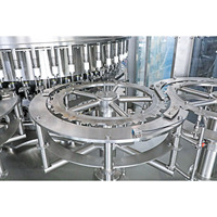 Machine de remplissage de jus de fruits minéraux stérile boisson automatique PET bouteille de remplissage