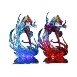 Figura de Anime de One Piece, <span class=keywords><strong>Vinsmoke</strong></span> Sanji, Pierna del Viento Demonio, Estatua Luminosa, Hielo Azul y Fuego Rojo, Modelo Coleccionable de PVC, Juguete de Regalo - Product Image 4