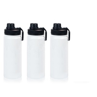 사용자 정의 로고 휴대용 18oz 22oz 32oz 이중 벽 절연 스테인레스 스틸 물병 승화 빈 병 손잡이 뚜껑