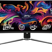 MSI 341CQP QD-OLED écran de jeu de bureau de 34 pouces Quasi-4K 175Hz 0.03ms (GTG) écran incurvé OLED 10 bits avec HDR pour ESports