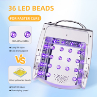 Yaqin Pro 86w Uv Led Nail Lamp 36 Led Puissantes pour un durcissement rapide et efficace des ongles en gel Outils Séchoir à ongles sans fil