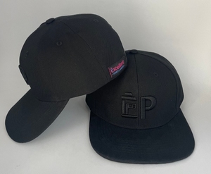 Gorra de Béisbol Deportiva Negra Estructurada con Cierre a Presión, Personalizada con Logotipo Bordado en 3D, Etiqueta Tejida Privada de Marca - Product Image 1