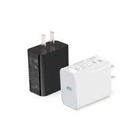 Chargeur mural rapide USB-C HNT 20W QC3.0 avec un seul port, prises US EU UK KR, adaptateur secteur universel pour iPhone Samsung MP3Devices