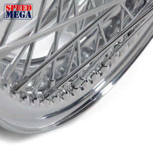 ล้อซี่ลวดโครเมียมสแตนเลส ขนาด 16 นิ้ว กว้าง 5J 60 ซี่  แบบ Center Lock ดุม 52 มม. สำหรับ Jaguar XK Series - Product Image 4