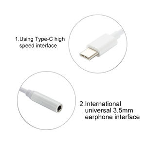Tipo-C A 3.5mm Nuovo <span class=keywords><strong>di</strong></span> Ricarica Audio <span class=keywords><strong>Jack</strong></span> <span class=keywords><strong>Per</strong></span> <span class=keywords><strong>Cuffie</strong></span> <span class=keywords><strong>di</strong></span> Tipo C Adattatore - Product Image 3