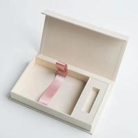 Petites boîtes décoratives à mémoire de forme en papier pour stockage de photos magnétisme de luxe personnalisé