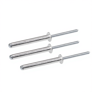 <span class=keywords><strong>Rivet</strong></span> en acier métallique aluminium 4,8 x 40 avec mandrin zingué, écrou en plastique violet, <span class=keywords><strong>pince</strong></span> métallique zinguée 4,8 x 40 - Product Image 2