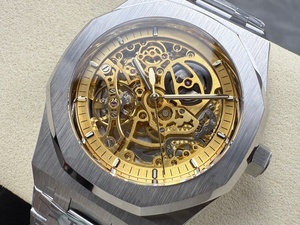 Super Quality Diving Waterproof Mechanical <b>Watch</b> 41mm THB Factory 3120 Movement 154--07 Skeleton <b>Watch</b> yellow dial - Product Image 4