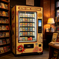 Distributeur automatique de cartes TCG sans espèces pour les boîtes de boosters, les protège-cartes et les accessoires de collection dans les magasins d'articles de loisirs et les salles de jeux