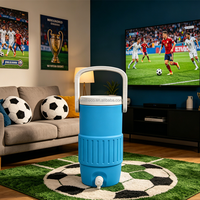 Gobelet isotherme personnalisé en PLA de 12 oz et 16 oz, en forme de mini-bouteille d'eau de stade, portable, réutilisable et rechargeable, pour matchs de baseball