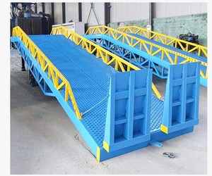 10t Dock đoạn đường nối tải di chuyển tải Dock đoạn đường nối leveler <span class=keywords><strong>container</strong></span> thủy lực xe tải dỡ Dock dốc - Product Image 1