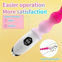 Perles anales vibrantes à 10 modes, plug anal, masseur de prostate pour hommes et femmes, affichage LED, vibrateur anal en silicone, jouets sexuels pour adultes