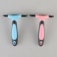 Kit de toilettage pour animaux de compagnie GMTPET de luxe en acier inoxydable, plastique ABS et polyester, tondeuse avec tête de coupe remplaçable, fonction de nettoyage, bleu rose