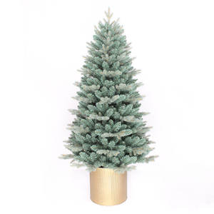 PE PVC Mixte Petite Table de Noël Mini Arbre de Noël Artificiel Décoration Intérieure Arbre de Noël <span class=keywords><strong>en</strong></span> <span class=keywords><strong>Pot</strong></span> - Product Image 1