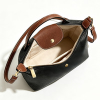 Sacs à bandoulière en cuir souple pour femmes, petits sacs à main imperméables en PU, motif litchi, fermeture éclair, vente en gros, style simple et tendance