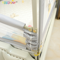 Barrière de lit pour bébé pour enfants barrière de lit pliable parc pour bébé clôture de sécurité pour berceau avec raccords supérieurs barrière de lit gonflable