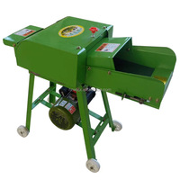 Machine agricole pour l'alimentation animale et la coupe de l'herbe de pelouse, hacheuse de paille 220V avec moteur en vente