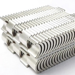 工业磁铁N35/N42/N52 45H/33SH矩形磁性电缆组织器，圆盘图案弯曲能钕材料 - Product Image 2