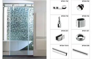 Badezimmer Glas Aluminium Glass chiebetür Duschkabine Rahmenlose hitze beständige wasserdichte Glas duschkabinen