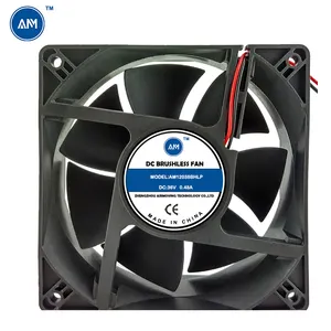 Ventilador de refrigeração sem escova DC 12V 24V 48V atacado 120mm 12038 120x120x38mm 5 polegadas