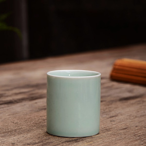 Tasses à eau en céramique 2 oz, petites tasses brillantes blanches, vert pâle, vert prune, blanc mat, réutilisables pour Baijiu, Huangjiu, whisky, spiritueux - Product Image 2