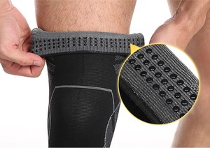 Rodillera de punto de nailon para baloncesto, fútbol, correr, compresión de pierna completa para dolor articular y artritis para entrenamiento - Product Image 3