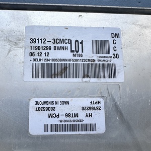 Tablero de ordenador de motor Santafe de desmontaje de coche de <span class=keywords><strong>segunda</strong></span> <span class=keywords><strong>mano</strong></span> Santa Fe Veracruz Borrego EQUUS Sonata ECU 39112-3CMC0 L01 ECM MT86 - Product Image 2