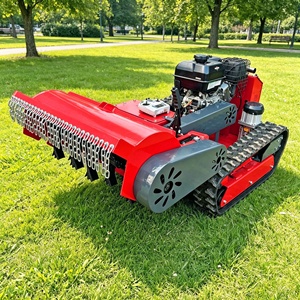 Cortacésped inteligente a control remoto tipo oruga, máquina multifuncional para cortar y desbrozar césped, especial para gasolina - Product Image 4