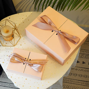 علبة تغليف هدايا مخصصة من الورق المقوى بتصميم باب مزدوج مع شريط - Product Image 5