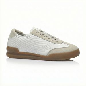 <span class=keywords><strong>Sneakers</strong></span> Casual Retrò <span class=keywords><strong>Beige</strong></span> <span class=keywords><strong>e</strong></span> <span class=keywords><strong>Bianche</strong></span> da <span class=keywords><strong>Donna</strong></span>, Calzature Leggere per Ufficio, Scarpe Comode per Esterni - Product Image 4