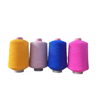 Usine 90 # Fil de caoutchouc naturel hautement élastique 7575, fil recouvert de polyester teint