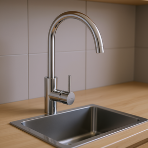 Grifo de Cocina Monomando Sin Contacto Vevor, Montado en Encimera, Cromado, con Sensor de Movimiento Automático, Diseño Moderno - Product Image 2