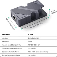 Adaptateur Starlink V2 SPX vers RJ45 150W fonctionnant avec le kit de conversion d'injecteur PoE