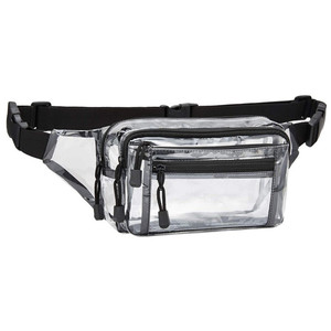 Прозрачная поясная сумка из ПВХ, с логотипом на заказ - Product Image 6