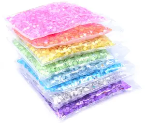 Yantuo, оптовая продажа, Русалка, слезы, стразы, прозрачные стеклянные стразы, стразы, стразы для дизайна ногтей, кристаллы, полужемчужные бусины, плоская задняя часть, 2 пакета - Product Image 5