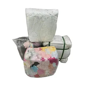 10Kg 20kg 25kg Knitted textile cloth of premium quality mix color cotton T shirt rags for daily cleaning tools and machines