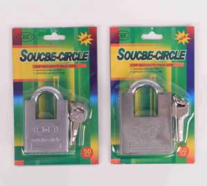 थोक प्रत्यक्ष बिक्री उच्च सुरक्षा पैडलॉक 60 मिमी छोटी बीम स्टेनलेस स्टील लिपटे बीम पैडलॉक - Product Image 5