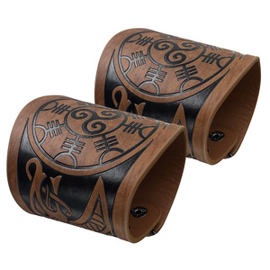 Uomini medievali vyking armatura scaldamuscoli da braccio Cosplay vyking pirata cavaliere guanto bracciale da polso - Product Image 3