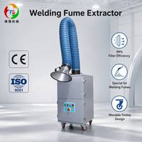 Extractor de Humos de Soldadura Manual de Alta Eficiencia con Agitador de Filtro Manual para Pequeños Talleres de Soldadura, con Certificación CE e ISO