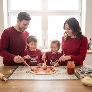 Tappetino <span class=keywords><strong>in</strong></span> Silicone Extra Spesso Antiaderente per Pasticceria, Accessori da Cucina, Foglio da Forno per Croste di Torte, Pane a Lievitazione Naturale, Rivestimento per Forno - Product Image 6