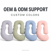 Oreiller de soutien de maternité ergonomique en forme de G, ensemble 5-en-1 pour dormir, allaiter et se reposer, garnissage de qualité supérieure, commande en gros