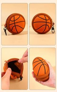 Porte-monnaie, porte-clés, sac de rangement pour écouteurs, sac à monnaie, sac de rangement pour balles de sport (baseball, basketball, football, soccer, tennis) en plastique acrylique perlé avec fermeture éclair, cadeau - Product Image 2