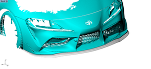 Becquet avant de voiture en Fiber de carbone JCSPORTLINE A90, pour <span class=keywords><strong>Toyota</strong></span> brady 2020 GT <span class=keywords><strong>coupé</strong></span> 2 portes - Product Image 6