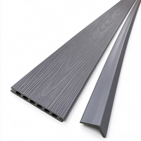 Planches de terrasse en composite WPC écologiques 140x25, aspect bois, imperméables, antidérapantes, double verrouillage, pour jardin, extérieur, parc